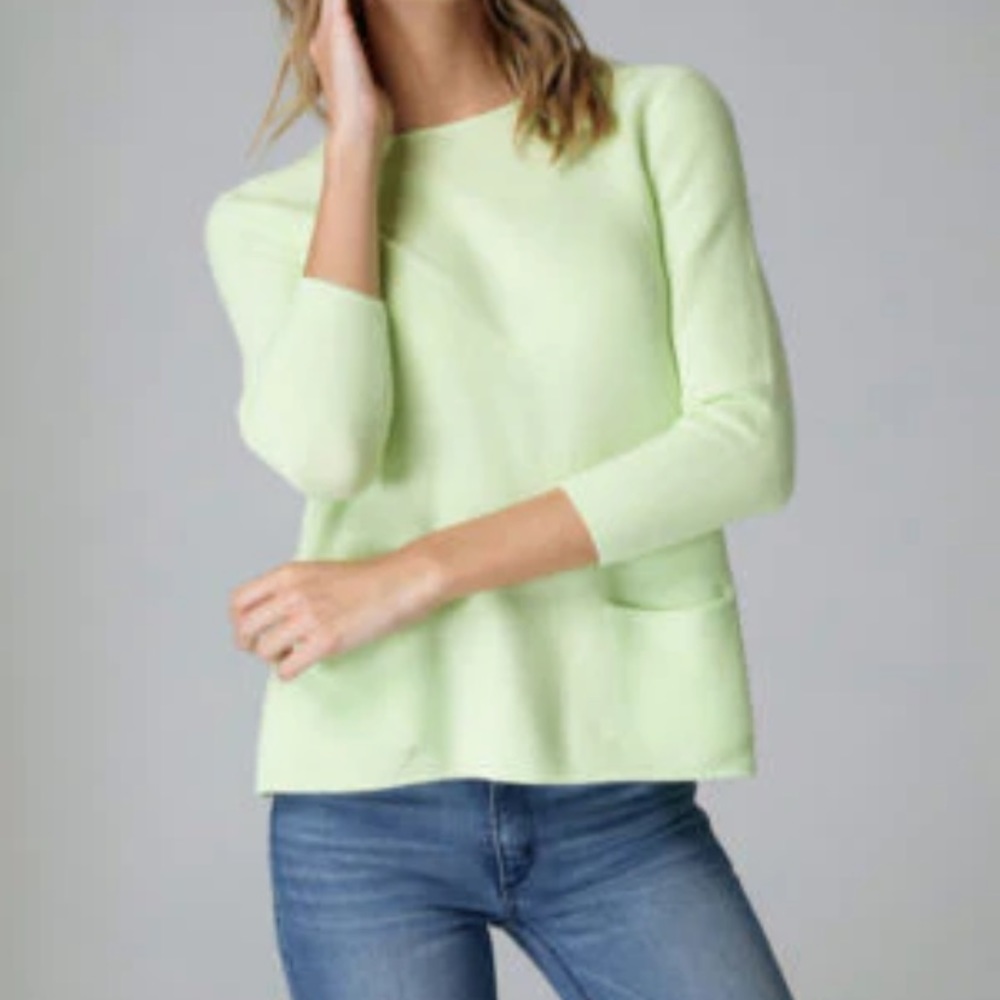 Lisa Todd lime green sweater size M